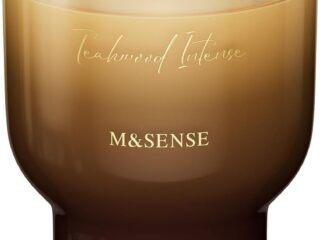 M&SENSE 焚き火の音がするアロマキャンドル木芯 270g 55時間 パチパチ音